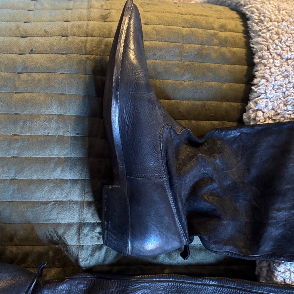 Slouch boot real leather - Picture 3 of 4